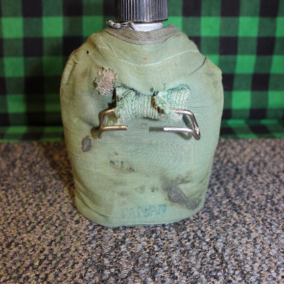 Vintage WWII U.S. Military Canteen with Canvas Cover & Web Belt - Picture 2 of 5